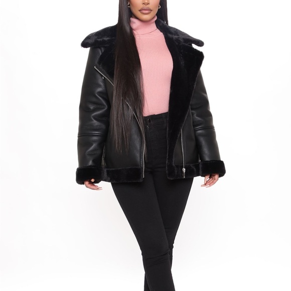 Faux leather jacket - Picture 2 of 3